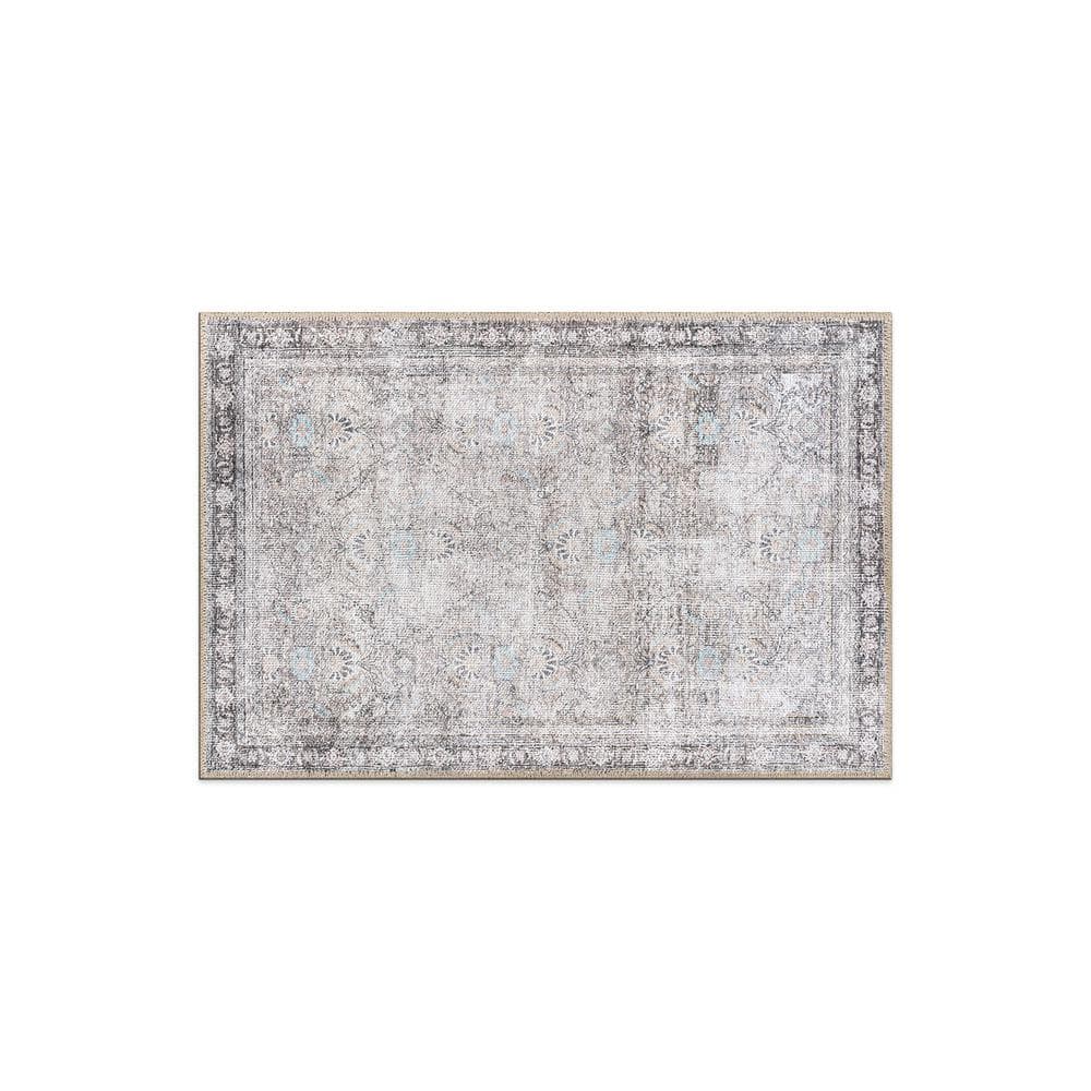 Amber Olive 2 ft. x 3 ft. Vintage Inspired Machine Washable Non Slip Area Rug price history on PriceWatchPro