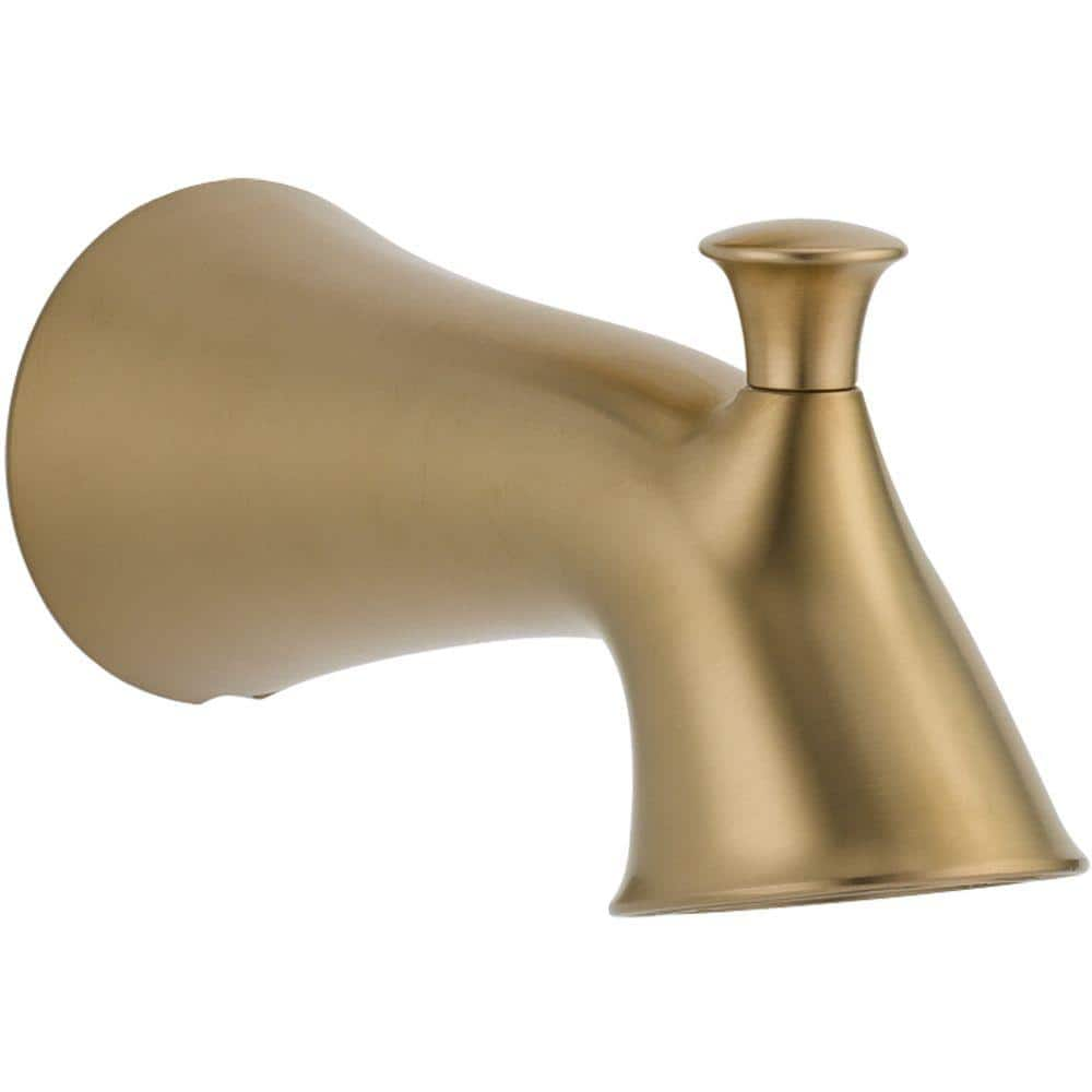 Reviews For Delta Lahara Gold Pull Up Diverter Tub Spout In Champagne   Champagne Bronze Delta Tub Spouts Rp51303cz 64 1000 