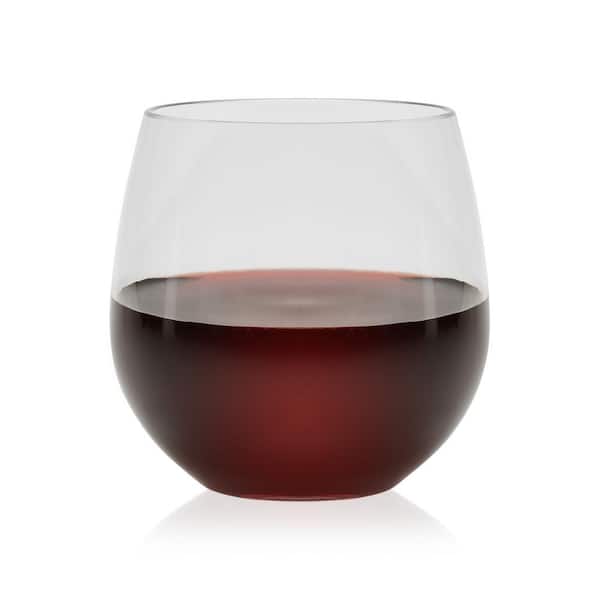 Libbey Indoors Out 4-Piece Break-Resistant Stemless Red Wine Glass Set