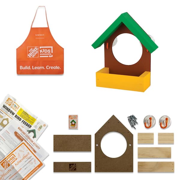 KIDS WORKSHOPS Window Bird Feeder Kit Pack
