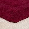 Lavish Home Burgundy 2 ft. x 5 ft. Cotton Reversible Extra Long Bath Rug  Runner 67-0019-BUR - The Home Depot