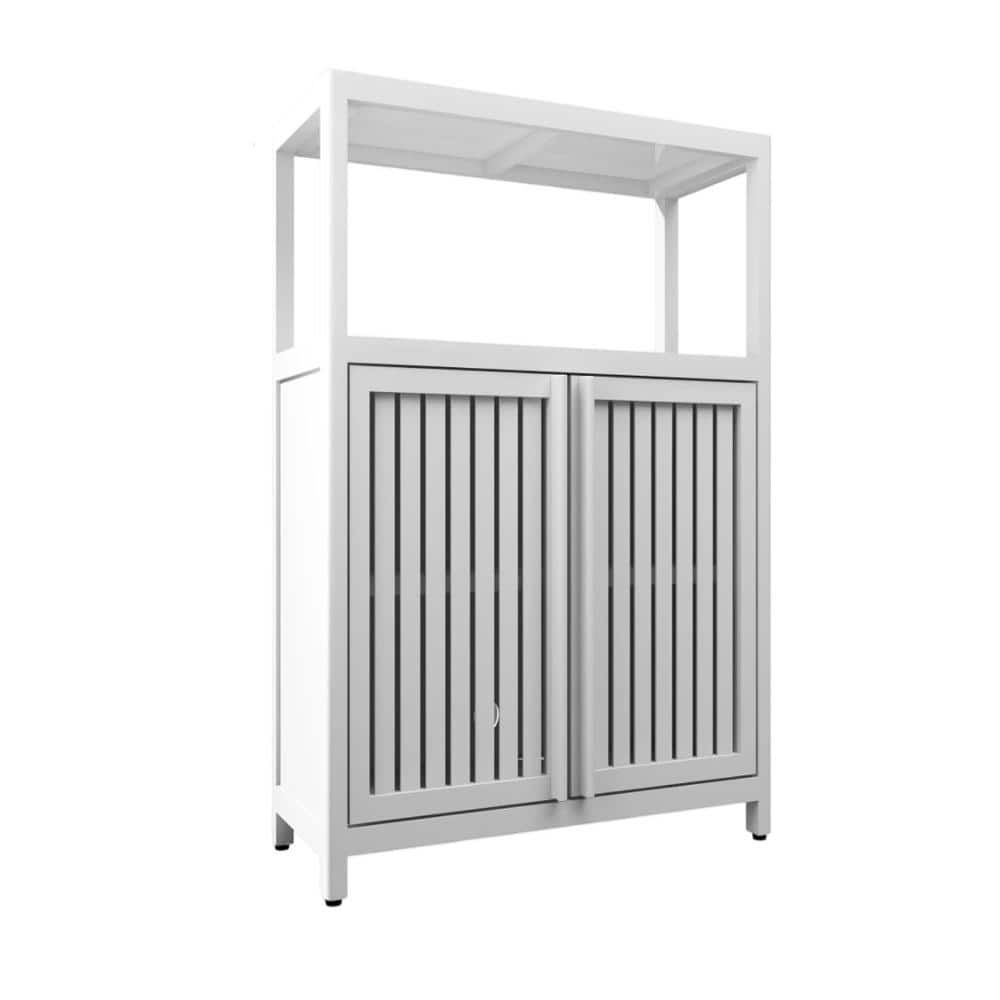 25 in. W x 12 in. D x 32 in. H Bathroom Wall Cabinet, Medicine Cabinet, Large Capacity Bamboo Storage Cabinet, White price history on PriceWatchPro