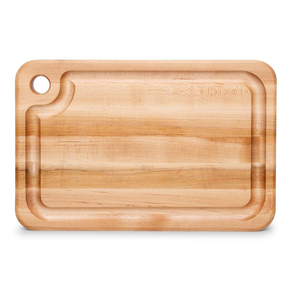 Maple Wood Reversible Cutting Board with Juice Groove