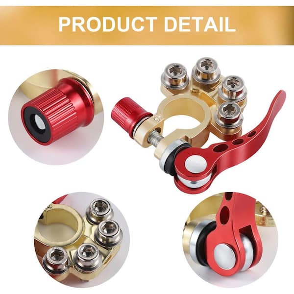 Heavy Duty 2 Pack Car Battery Terminal Connectors for Secure Top Post