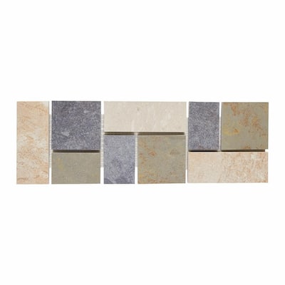 Mohawk® Continental Slate Multi Deco 4 x 12 Porcelain Decorative Accent