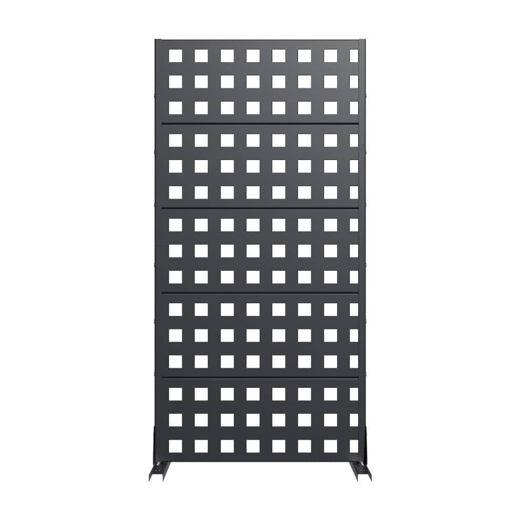 60 in. x 30 in. Cambrian Gray Metal Wall Sculptures Garden Fence Privacy Screen Garden Screen Panels for Patio price history on PriceWatchPro