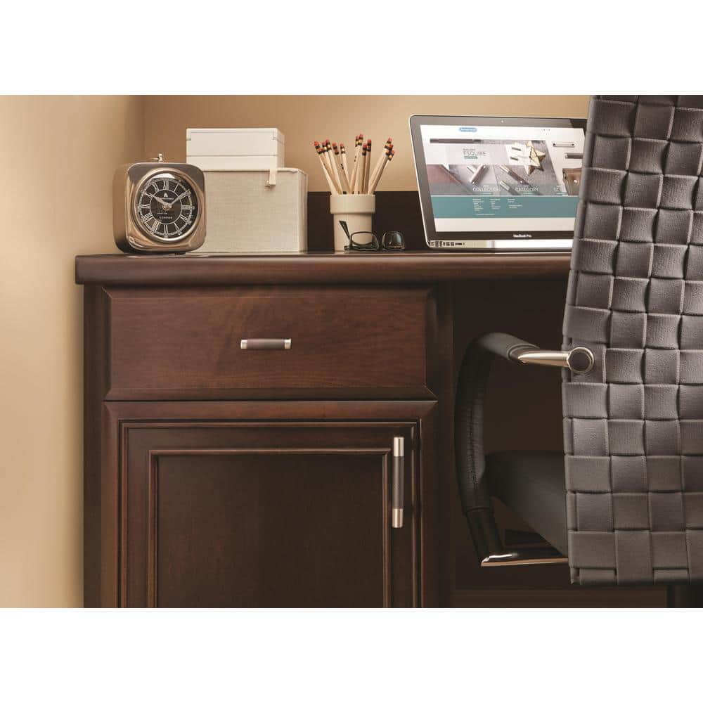 Modern Satin Nickel and Oil-Rubbed Bronze T-Handle Cabinet Knob