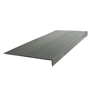 Vantage Circular Profile Charcoal 12.06 in. x 48 in. Rubber Square Nose Stair Tread