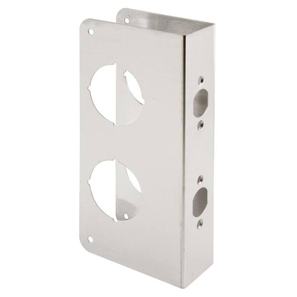 thumbnail image 2 of Prime-Line Door Escutcheon Plates Satin Nickel - 2 Pack Vintage Hardware 2 of 11