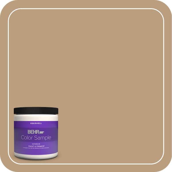 BEHR PREMIUM PLUS 8 oz. #PPH-11 Cardboard Color Eggshell Enamel Interior Paint & Primer Color Sample