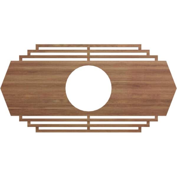 Ekena Millwork 0.25 in. x 5.75 in. x 11 in. Wood Medallion Moulding