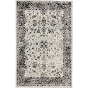 Old Treasures Gray 2 ft. x 3 ft. Scatter Area Rug
