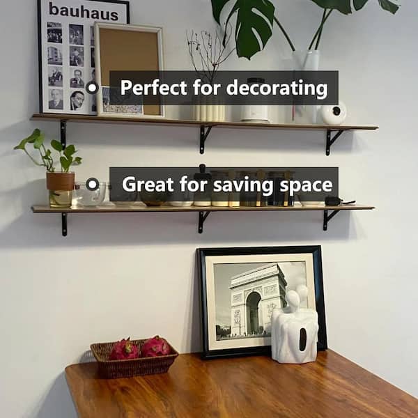 AMIG Aluminium Shelf Bracket - 250x150mm, Silver, Supports Up To 50kg Per Bracket