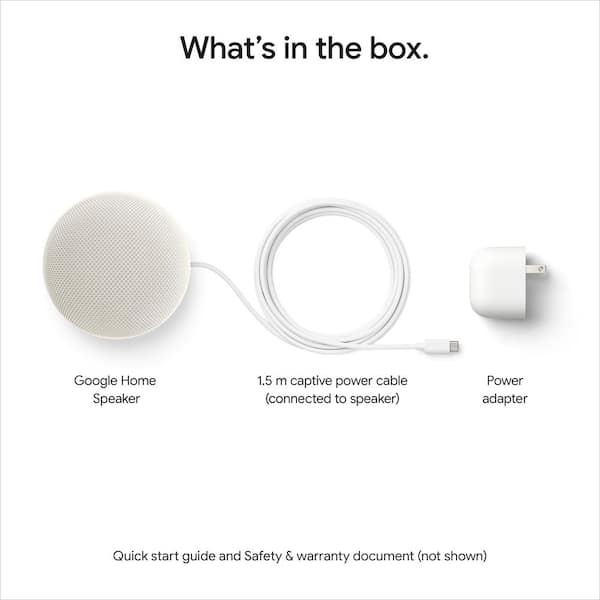Google Home Speaker - Smart Speaker with 360° Sound and Gemini