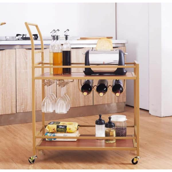 Gold floor best sale wine rack