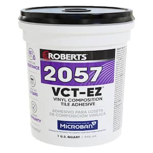 0.25 Gal. (1 qt.) 24 Hour Dry Time Vinyl Composition Tile Floor Adhesive in Creamy Tan