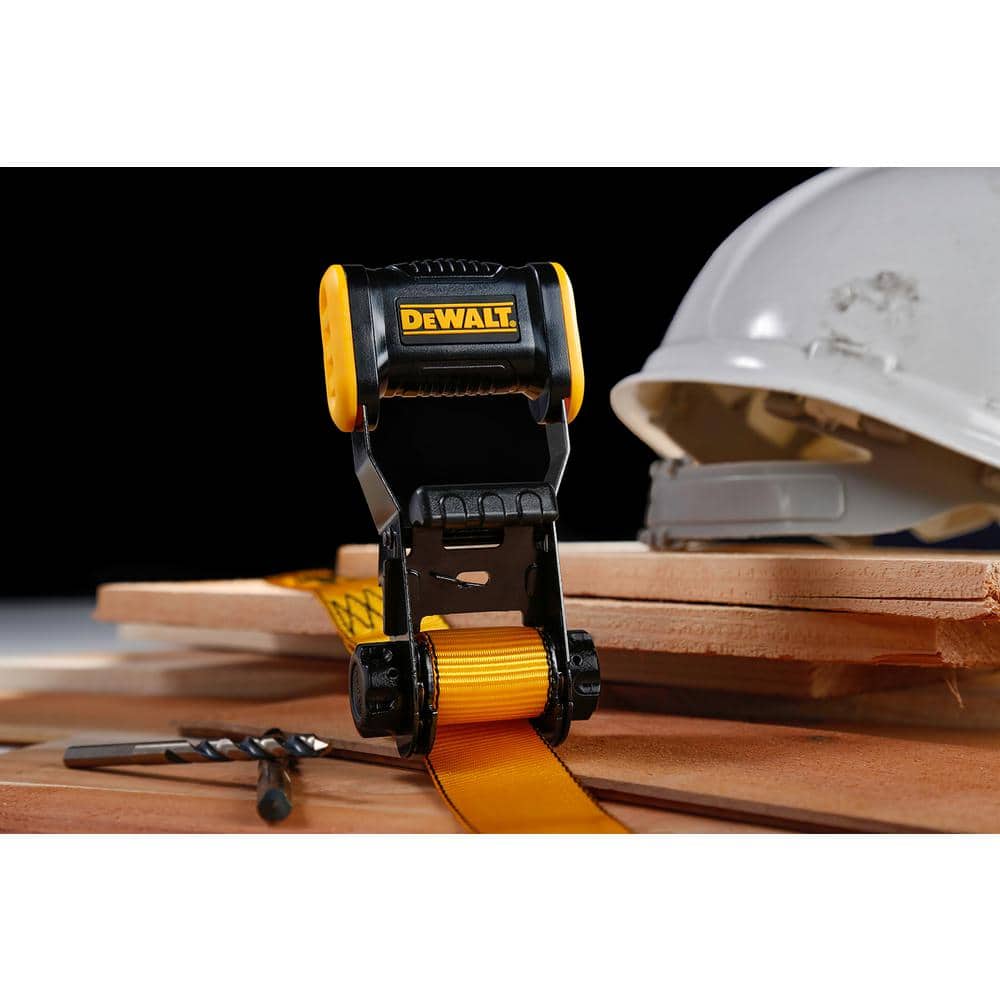 DeWalt Heavy-Duty Yellow & Black 12ft Ratchet Strap Set