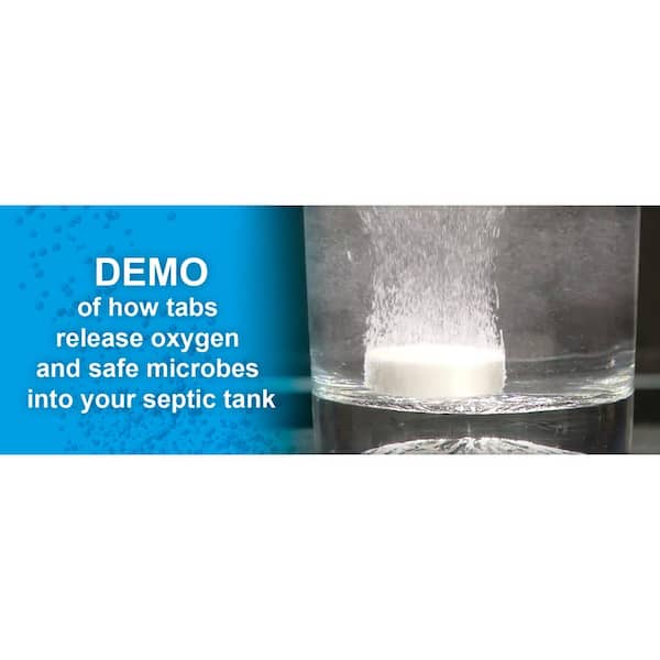 EcoNow - Oxy-Tabs Septic Tank Treatment, Maintenance and Cleaner - 6 Month Supply