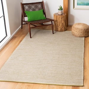 Montauk Green Olive 5 ft. x 8 ft. Solid Color Area Rug