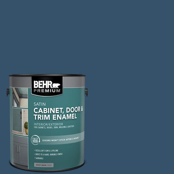 BEHR PREMIUM 1 gal. #MQ5-58 Velvet Rope Satin Enamel Interior/Exterior Cabinet, Door & Trim Paint