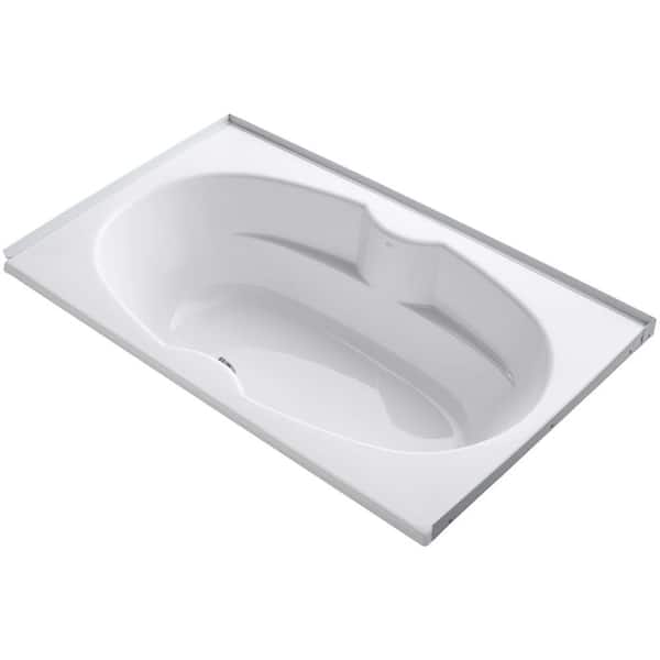 KOHLER ProFlex 6 ft. Center Drain Alcove with Tile Flange Bathtub in White