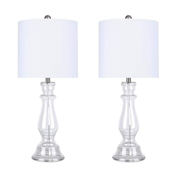 Clear Seeded Glass Table Lamp, Wayfair Table Lamps Glass