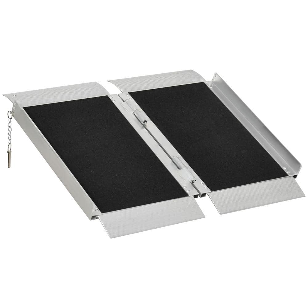 8' L x 16 W Aluminum Ramps, Double Pin-On Ends - 20,000 lb. Weight Cap