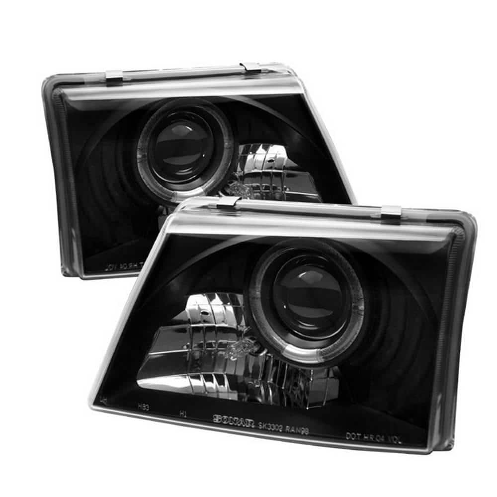Ford Ranger 98-00 Projector Headlights - LED Halo - Black - High 9005 (Included) - Low H1 (Included) price history on PriceWatchPro