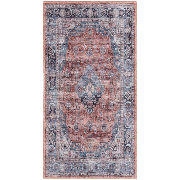 Nourison Machine Washable Brilliance doormat 2 ft. x 4 ft. Center Medallion Traditional Kitchen Area Rug