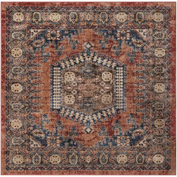 Unique Loom Utopia Larissa Terracotta 6' 1 x 6' 1 Area Rug