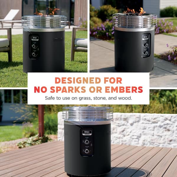 Firesideファイヤーサイド　3点セット NINJA Fireside 360 Outdoor Heater and Fire Pit OF101BK - The Home