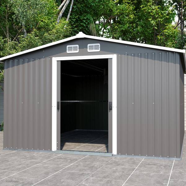 10 ft. x 12 ft Outdoor Metal Storage Shed Coverage Area 126