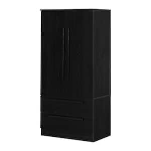 Acapella Black Oak 33 in. Armoires