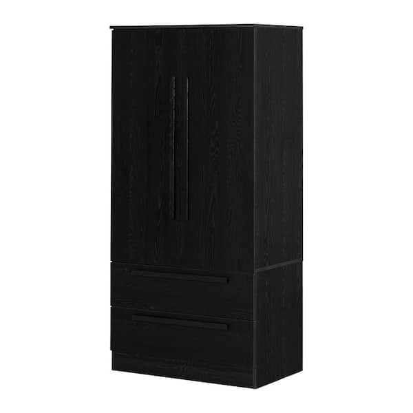 Acapella Black Oak 33 in. Armoires