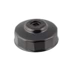 73 mm x 14 Flute Oil Filter Cap Wrench in Black
