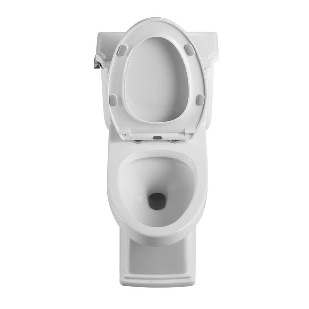 12 in. 1-piece 1.28 GPF Single Flush Elongated Toilet with UF seat cover in  White Seat Included 22S0902C - The Home Depot