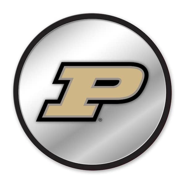 The Fan-Brand 17 in. Purdue Boilermakers Modern Disc Mirrored Decorative Sign