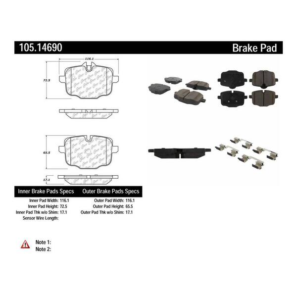 Centric Parts Disc Brake Pad Set