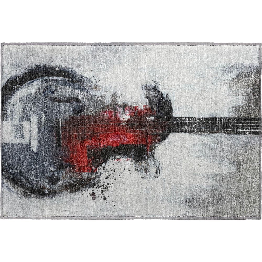 Mayfield Premium Machine Washable Abstract AMF2091 Gray 2 ft. x 3 ft. Accent Rug price history on PriceWatchPro