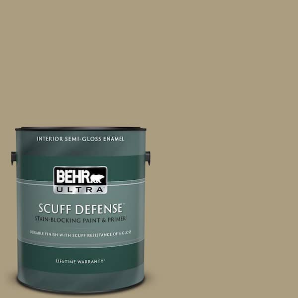BEHR ULTRA 1 gal. #BNC-16 Winter Sage Extra Durable Semi-Gloss Enamel Interior Paint & Primer