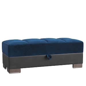 Basics Air Collection Turquoise/Black Ottoman With Storage