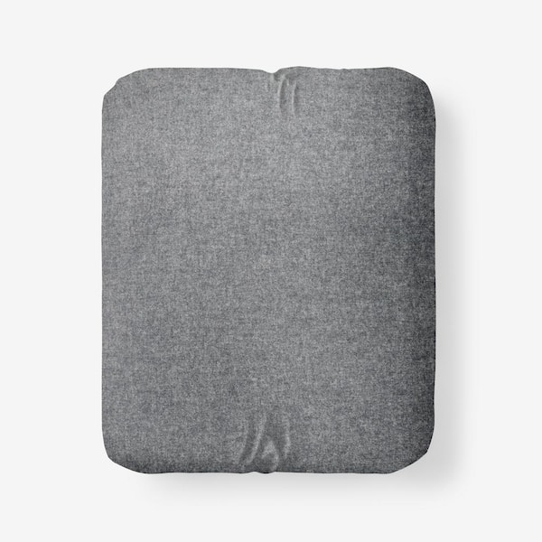 The Company Store Legends Hotel Bromley Yarn-Dyed Smoke Velvet Cotton Flannel Full Fitted Sheet