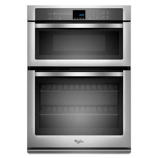 Whirlpool 30 in. Electric Wall Oven with Built-In Microwave in Stainless Steel