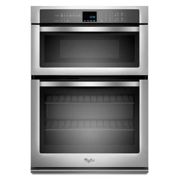 Whirlpool 27 in. Electric Wall Oven with Built-In Microwave in Stainless Steel