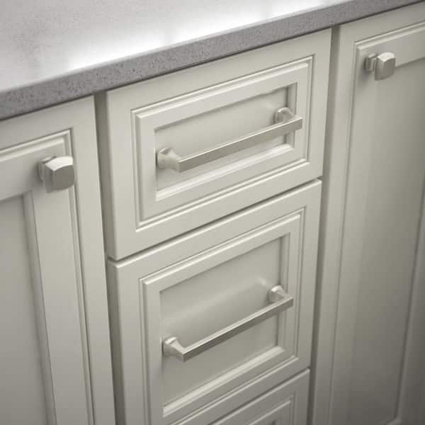 Mandara 6-5/16 in. (160 mm) Classic Satin Nickel Cabinet Drawer Bar Pull
