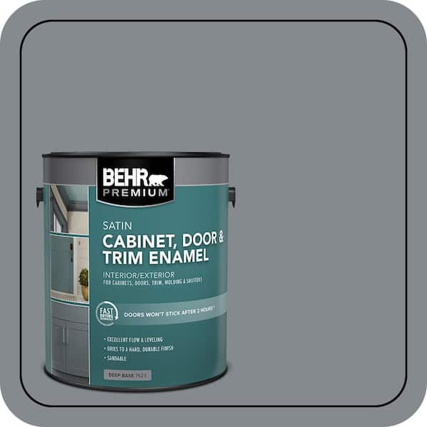 1 gal. #PPU26-21 Overcast Satin Enamel Interior/Exterior Cabinet, Door & Trim Paint