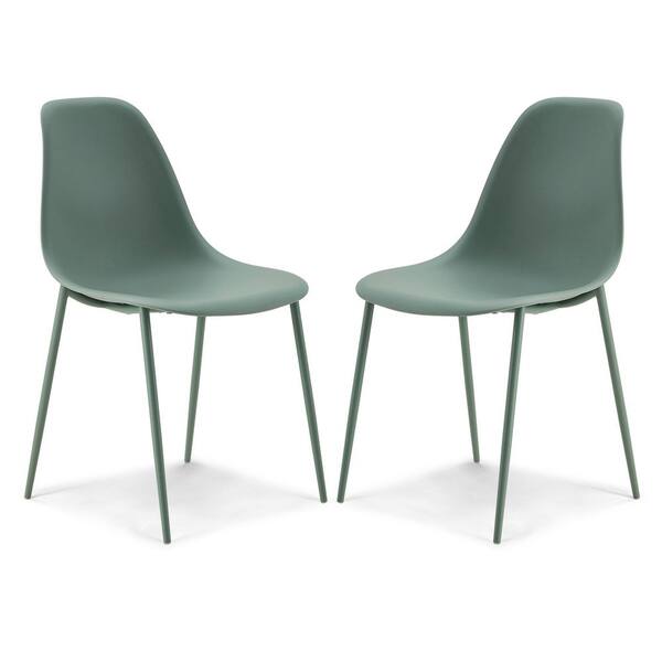 Poly and Bark Isla Chair in Pistachio Green (Set of 2)