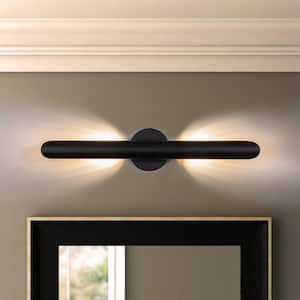Eric 1-Light Black Dimmable Modern Linear LED Wall Sconce