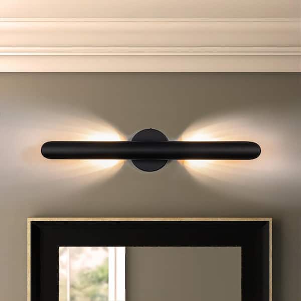 Rennnsan Eric 1-Light Black Dimmable Modern Linear LED Wall Sconce
