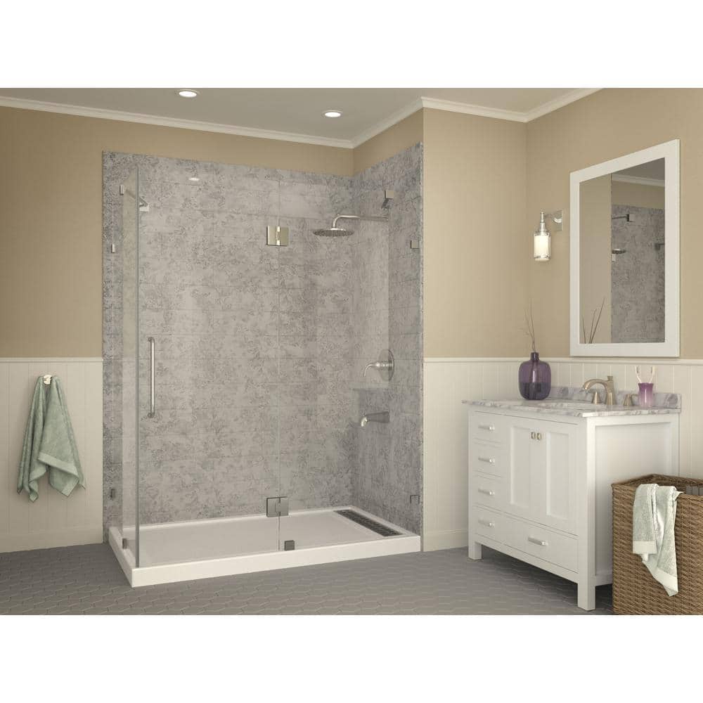 White Acrylic 60'' x 36'' Rectangle Shower Base